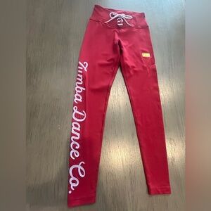 Zumba Fitness Vibrant Red Leggings